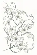 dragon libra morning glory vine tattoo design idea