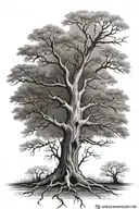 dead tree tattoo design idea