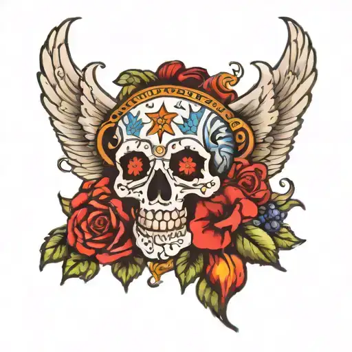 reality world tattoo design idea