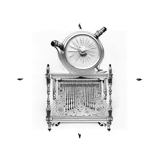 pipe organ tattoo design idea