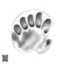 cat paw coming out of a box tattoo design idea