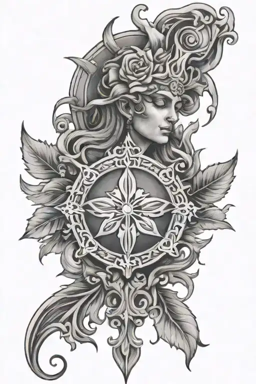 religious tattoo design idea