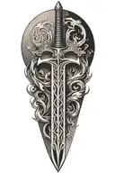 sword tattoo design idea