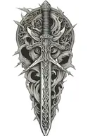 sword tattoo design idea