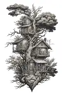 outdoors, manly tattoo design idea