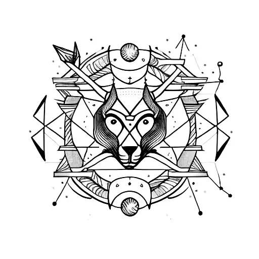 Fine line Tatoo that includes the Aries constellation and the word "fearless" tattoo design idea