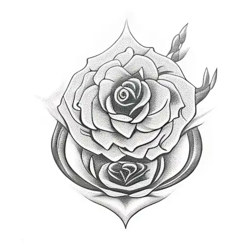 Afrocentric Capricorn Black woman with flowers tattoo design idea