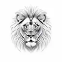 Lion tattoo design idea