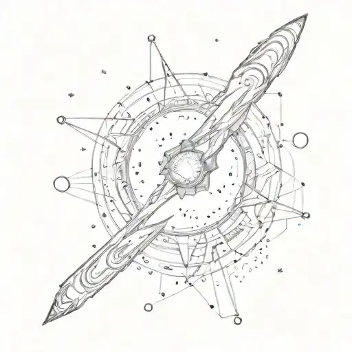 andromeda galaxy star formation tattoo design idea