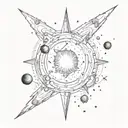 andromeda galaxy star formation tattoo design idea