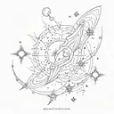 andromeda galaxy star formation tattoo design idea