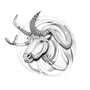 Taurus with Gemini with Libra with Virgo with ram with Taurus tattoo design idea