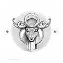  Libra with Virgo with ram with Taurus tattoo design idea