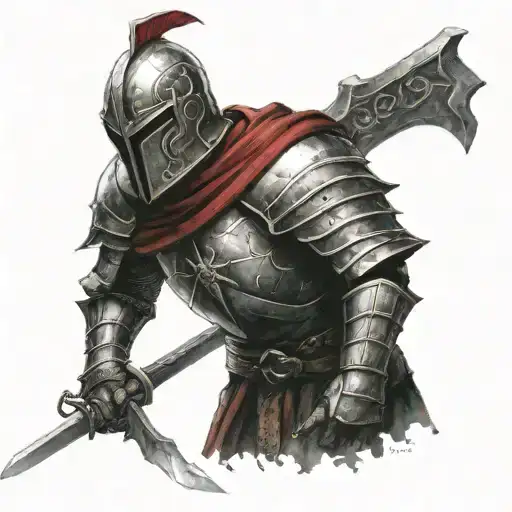 slave knight Gael tattoo design idea