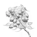 Wisteria tattoo design idea