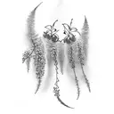 Wisteria tattoo design idea