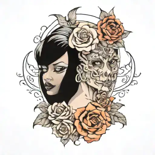real I was born and real I die tattoo design idea