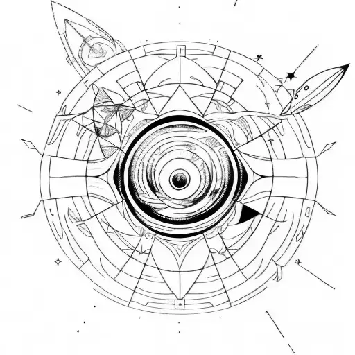 voyager pulsar star tattoo design idea
