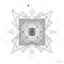 pulsar star map with design in the middle.  tattoo design idea