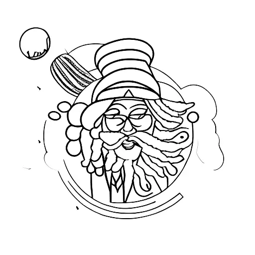 rasta traveler tattoo design idea