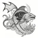 Atlantis Disney Leviathan Chase tattoo design idea