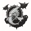 Leviathan of Atlantis tattoo design idea