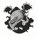 Leviathan of Atlantis tattoo design idea