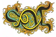 Aquarius symbol tattoo design idea