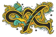 Aquarius symbol tattoo design idea