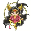 sailor moon tattoo design idea