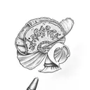 a taco tattoo design idea