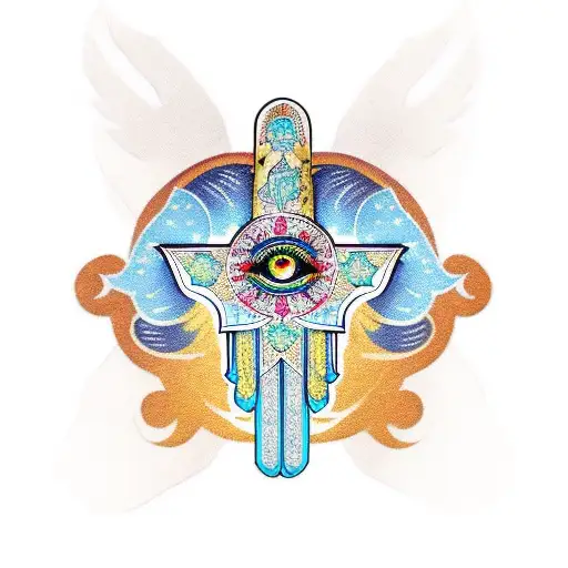 Hamsa Symbol tattoo design idea