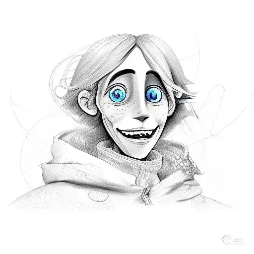 coraline tattoo design idea