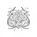 Zodiac Gemini tattoo design idea