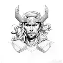 thor tattoo design idea