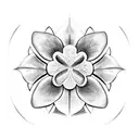 four leaf clover  tattoo design idea