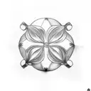 four leaf clover  tattoo design idea