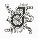 Equals Sign with numeral 2015 tattoo design idea