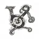 Equals Sign with numeral 2015 tattoo design idea