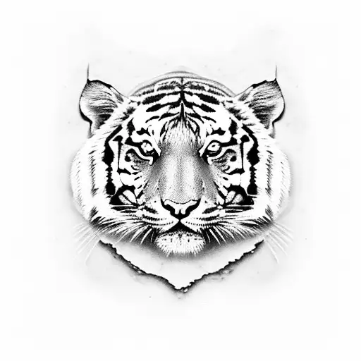 Tiger on a boat on the ocean, seaturtle, sharks, upper arm, sleeve, tattoo tattoo design idea