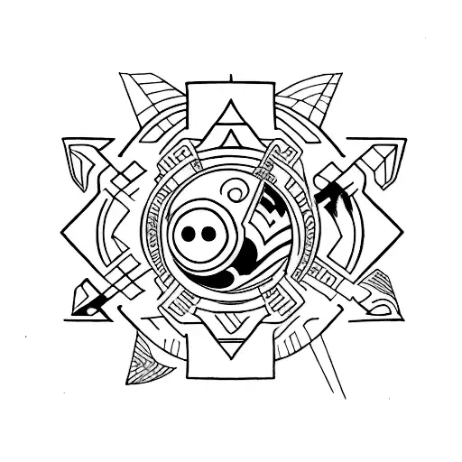 universe 111 tattoo design idea