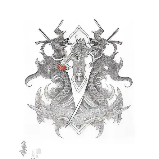 Sword tattoo design idea