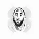 kobe bryant & nipsey hussle tattoo design idea