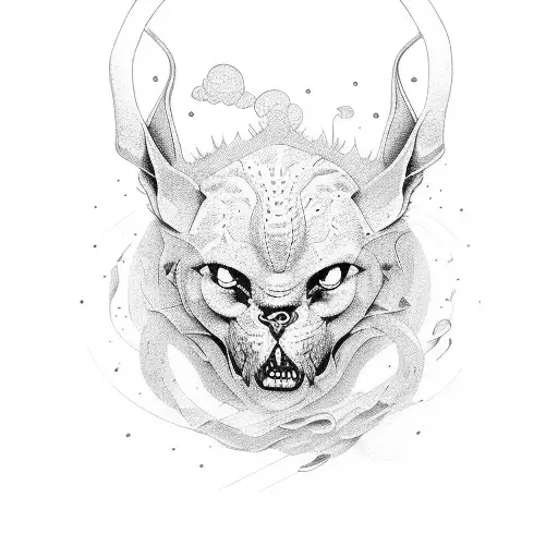 thoughts equal actions in symbolsd tattoo design idea
