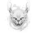 thoughts equal actions in symbolsd tattoo design idea