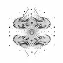 thoughts equal actions in symbolsd tattoo design idea