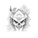 thoughts equal actions in symbolsd tattoo design idea