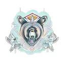 bear, rabbit, turtle, crow, phoenix, owl tattoo design idea