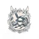 bear, rabbit, turtle, crow, phoenix, owl tattoo design idea