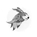 bear + rabbit + turtle + crow + phoenix + owl tattoo design idea